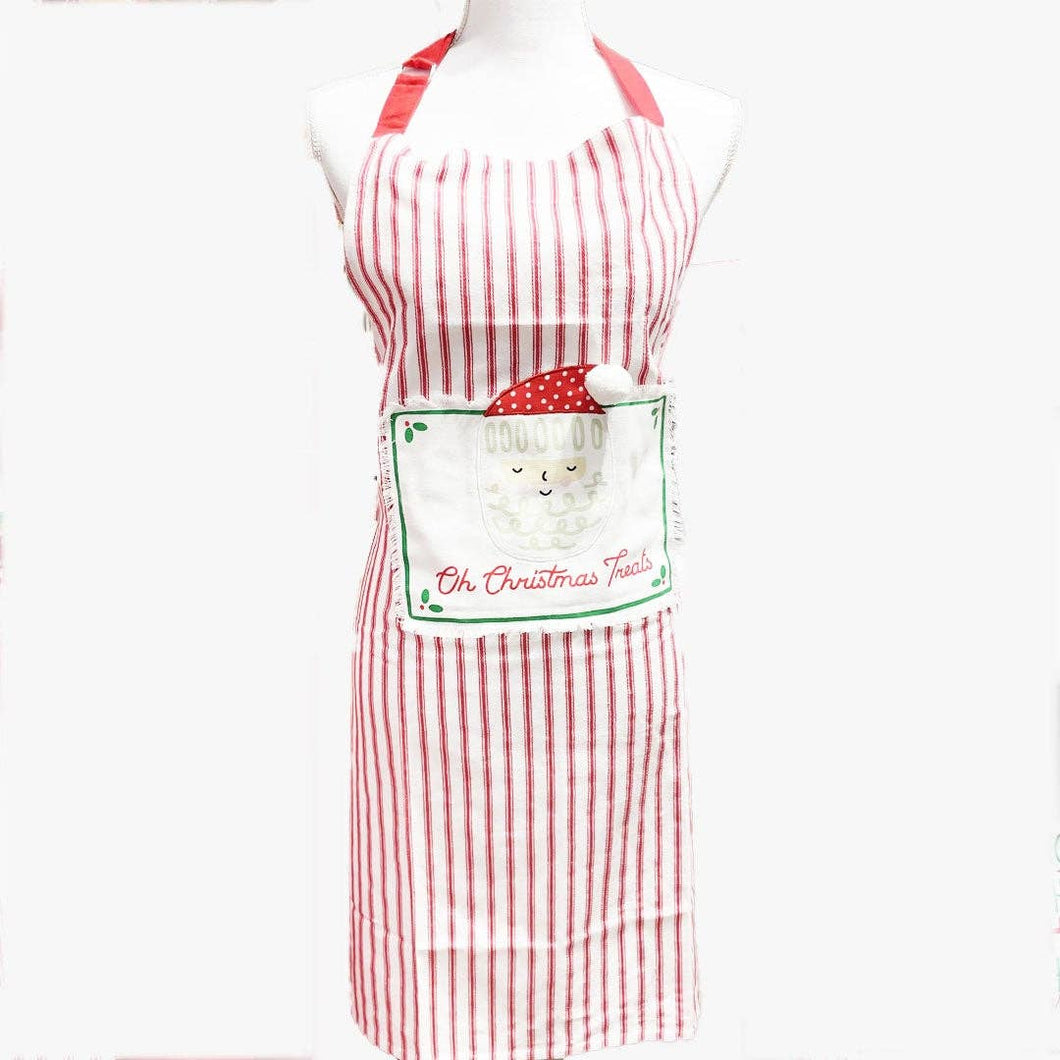 OH CHRISTMAS TREATS TICKING APRON