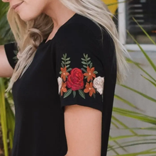 Load image into Gallery viewer, Embroidered Sleeve Tee
