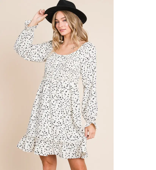 Floral Puff Sleeve Dress
