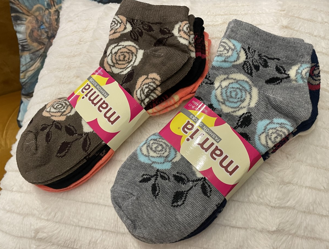 Floral 3 Pack Socks