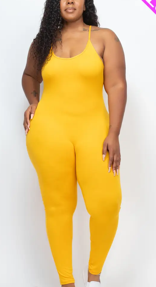 Solid BodyCon Jumpsuit