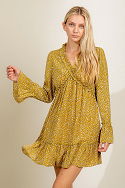 Load image into Gallery viewer, Mustard Baby Doll Dress
