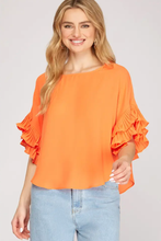 Load image into Gallery viewer, Ruffle Sleeve Top
