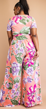 Load image into Gallery viewer, Short Sleeve Palazzo Pants Set
