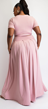 Load image into Gallery viewer, Wrap Around Blush Maxi Skirt Set
