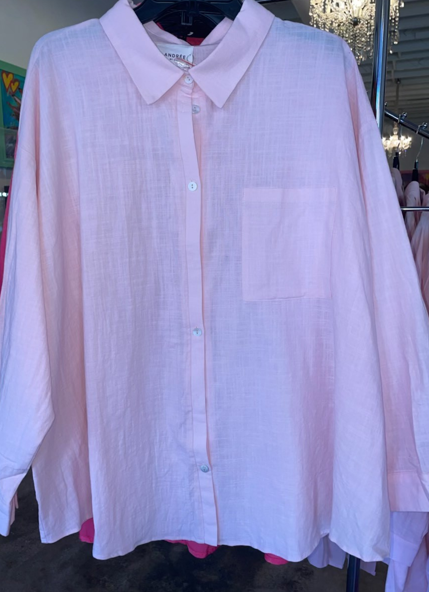 Button Up Linen Top