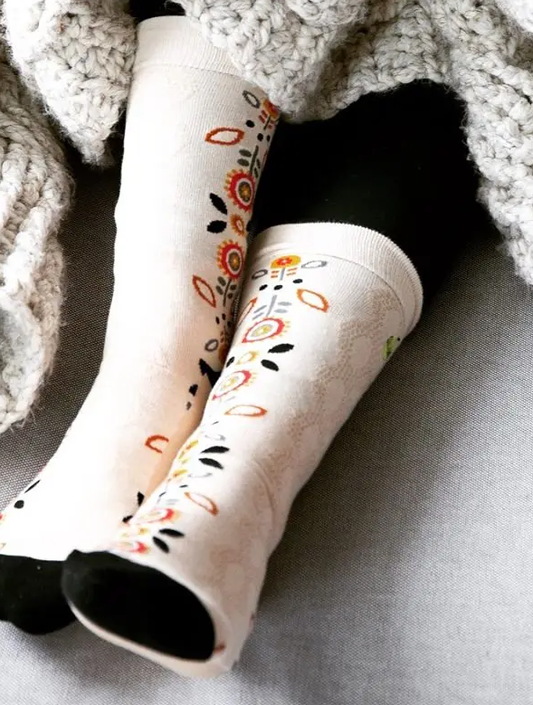 Hygge Floral Crew Socks